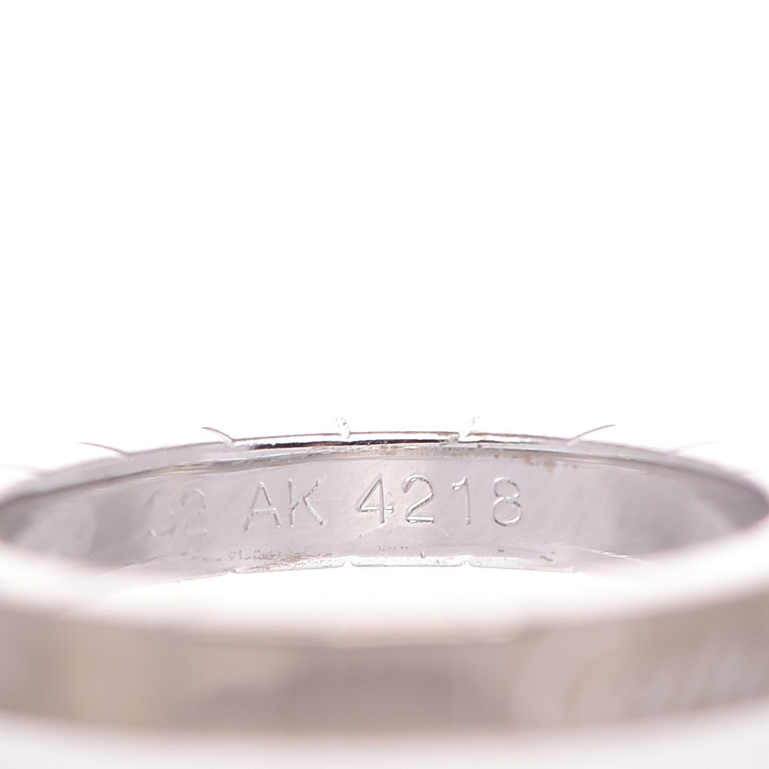 Cartier 18K White Gold Lanieres Ring 52 6 5 of 7