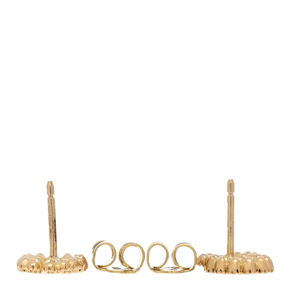 Gucci 18K Yellow Gold Diamond Running G Earrings 3 of 5