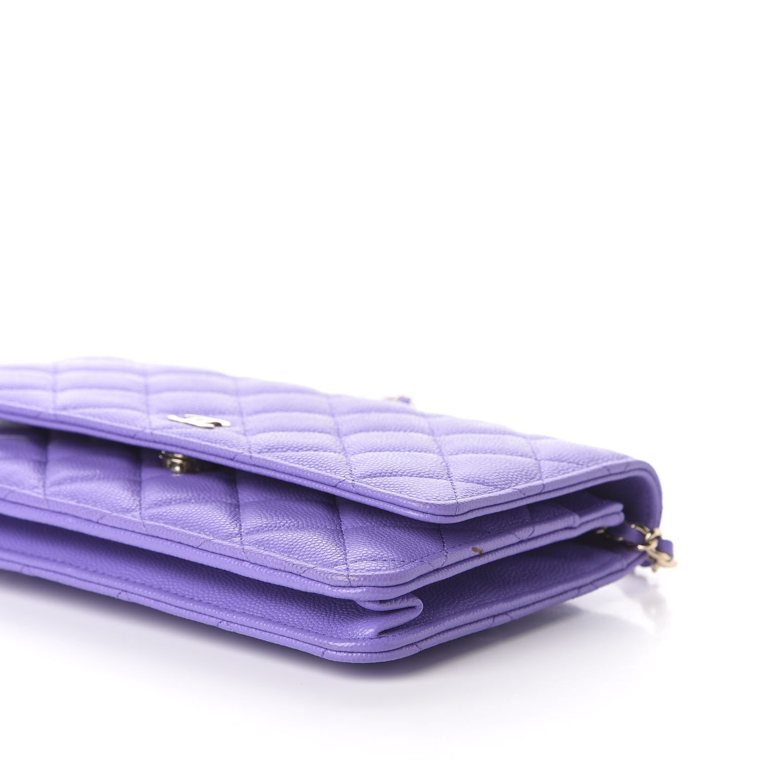 Chanel Caviar Quilted Wallet On Chain WOC Purple 7 of 12