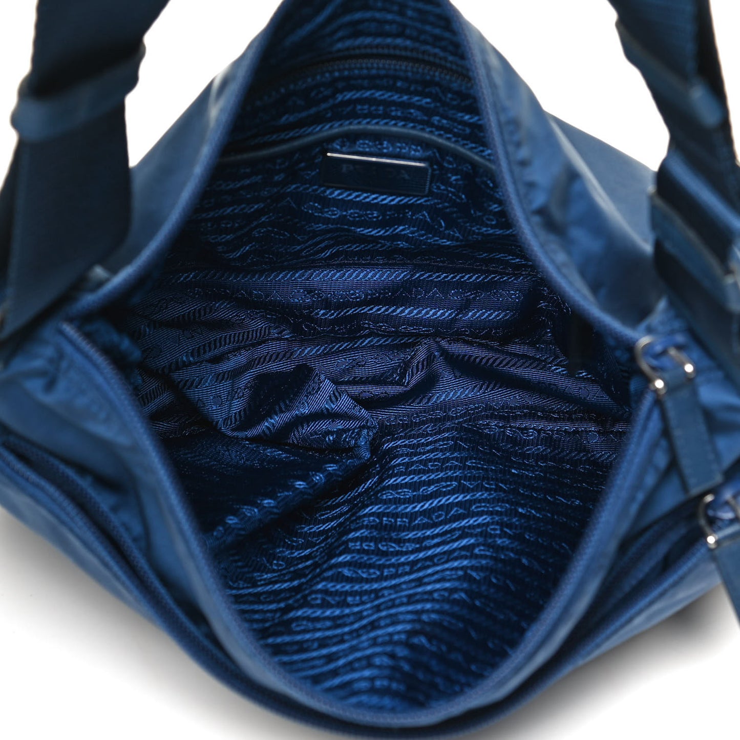 Tessuto Nylon Saffiano Messenger Bag Baltico