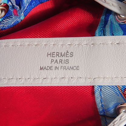 Hermes Silk Swift Flamingo Party Small Soie Cool Mykonos White 7 of 8