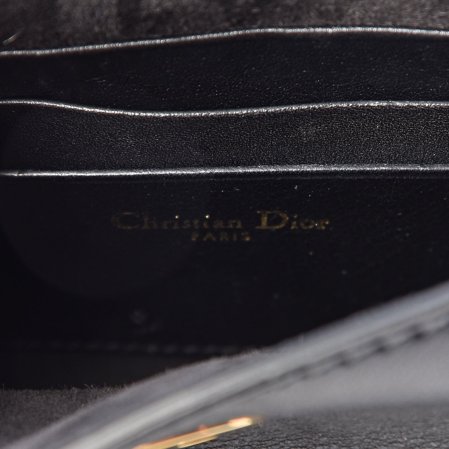 Christian Dior Calfskin Dio(r)evolution Clutch With Chain Black 6 of 9