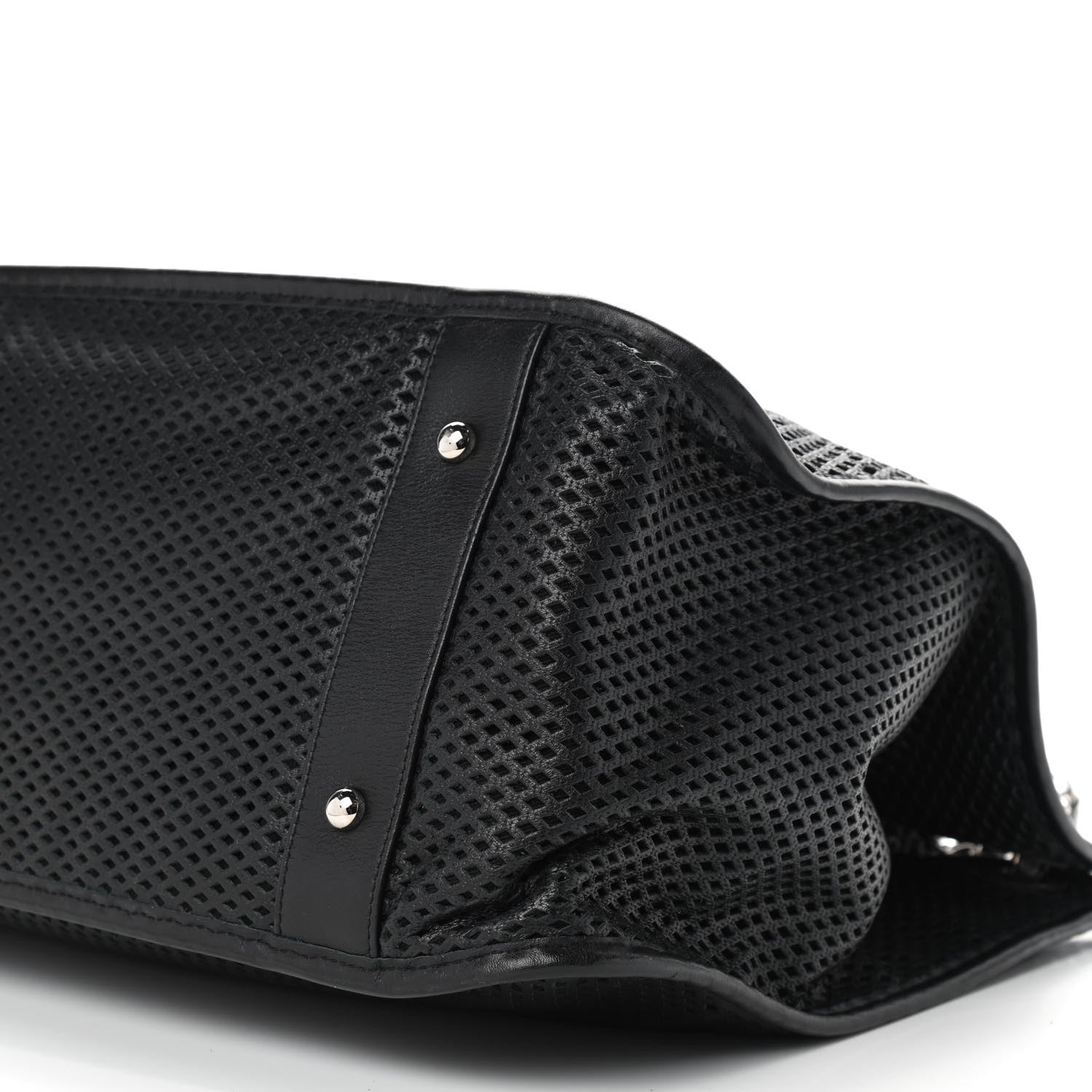 Chanel Calfskin Perforated Up In The Air Tote Black 7 of 9