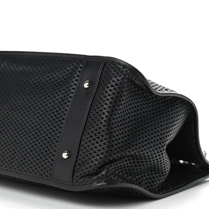 Chanel Calfskin Perforated Up In The Air Tote Black 7 of 9