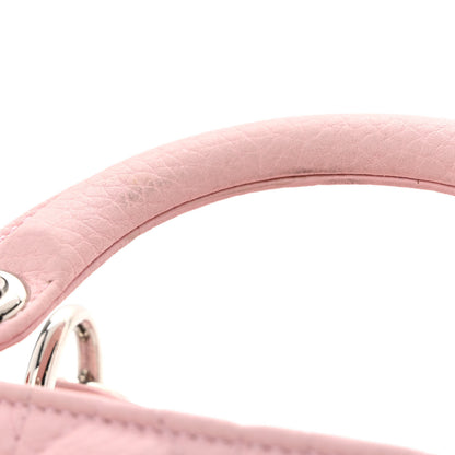 Christian Dior Grained Calfskin Cannage Nano Lady Dior Rose Clair 11 of 11