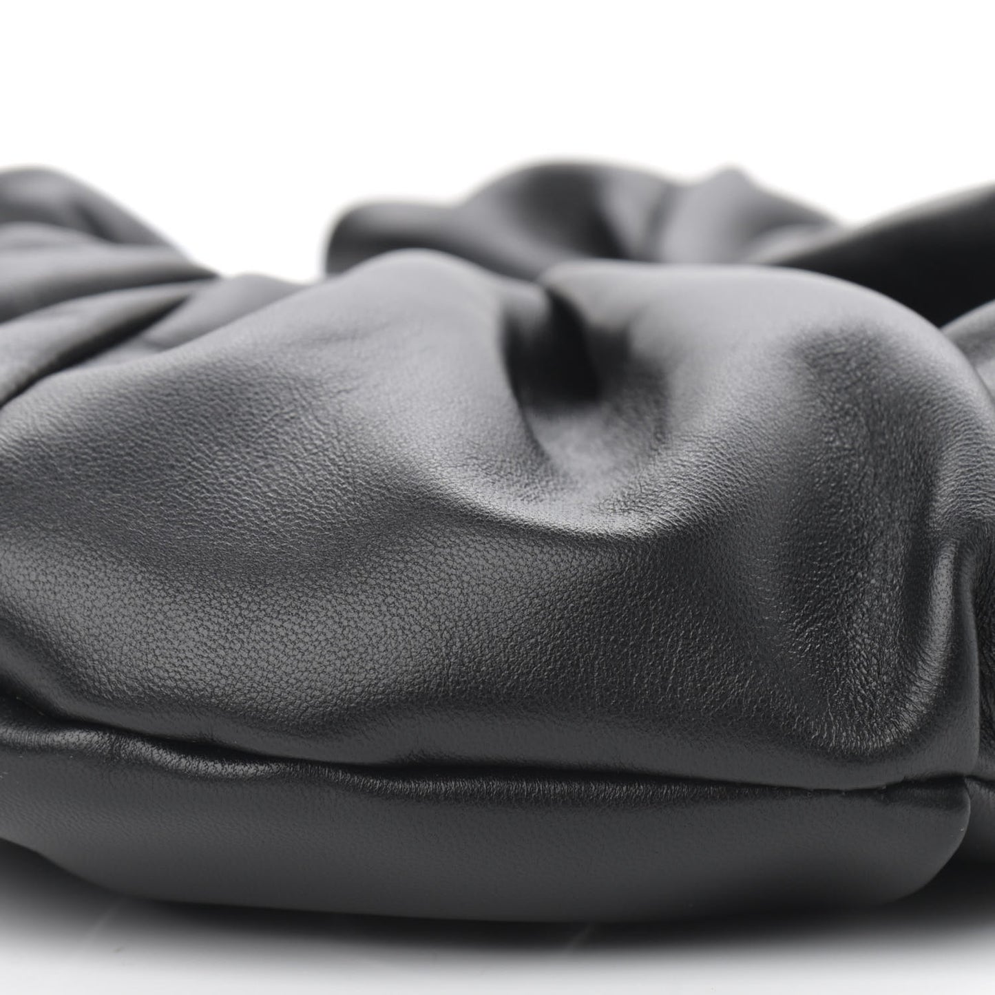 Lambskin Mini Scrunchie Bag Black