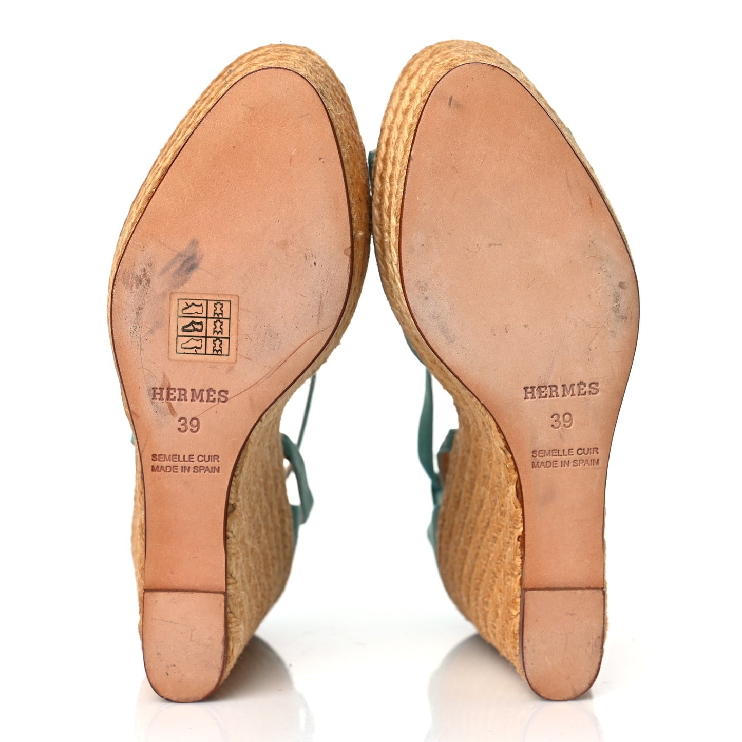 Suede Espadrille Wedge Sandals 39