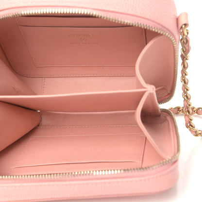 Chanel Caviar Quilted Filigree Vanity Clutch With Chain Pink 4 of 4