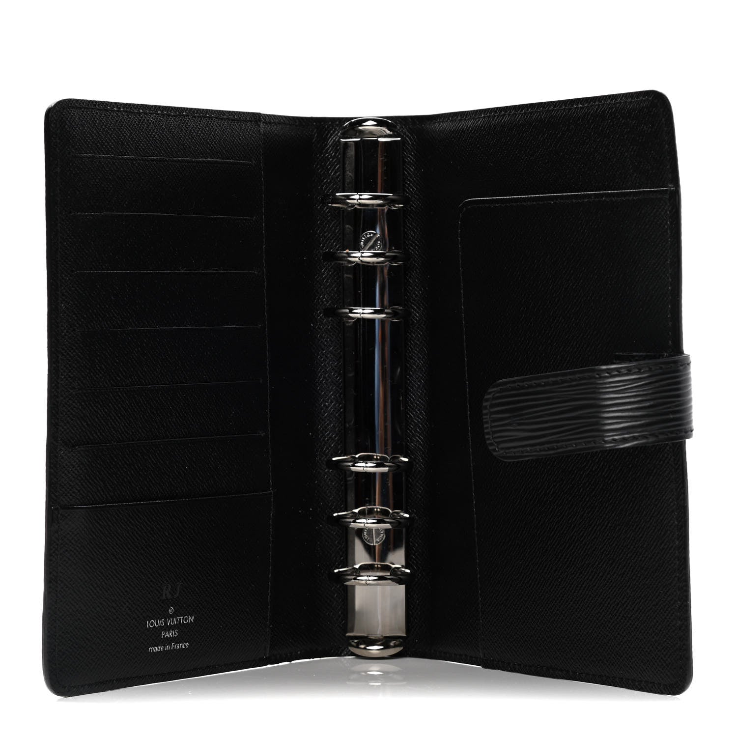 Louis Vuitton Epi Medium Ring Agenda Black 4 of 5