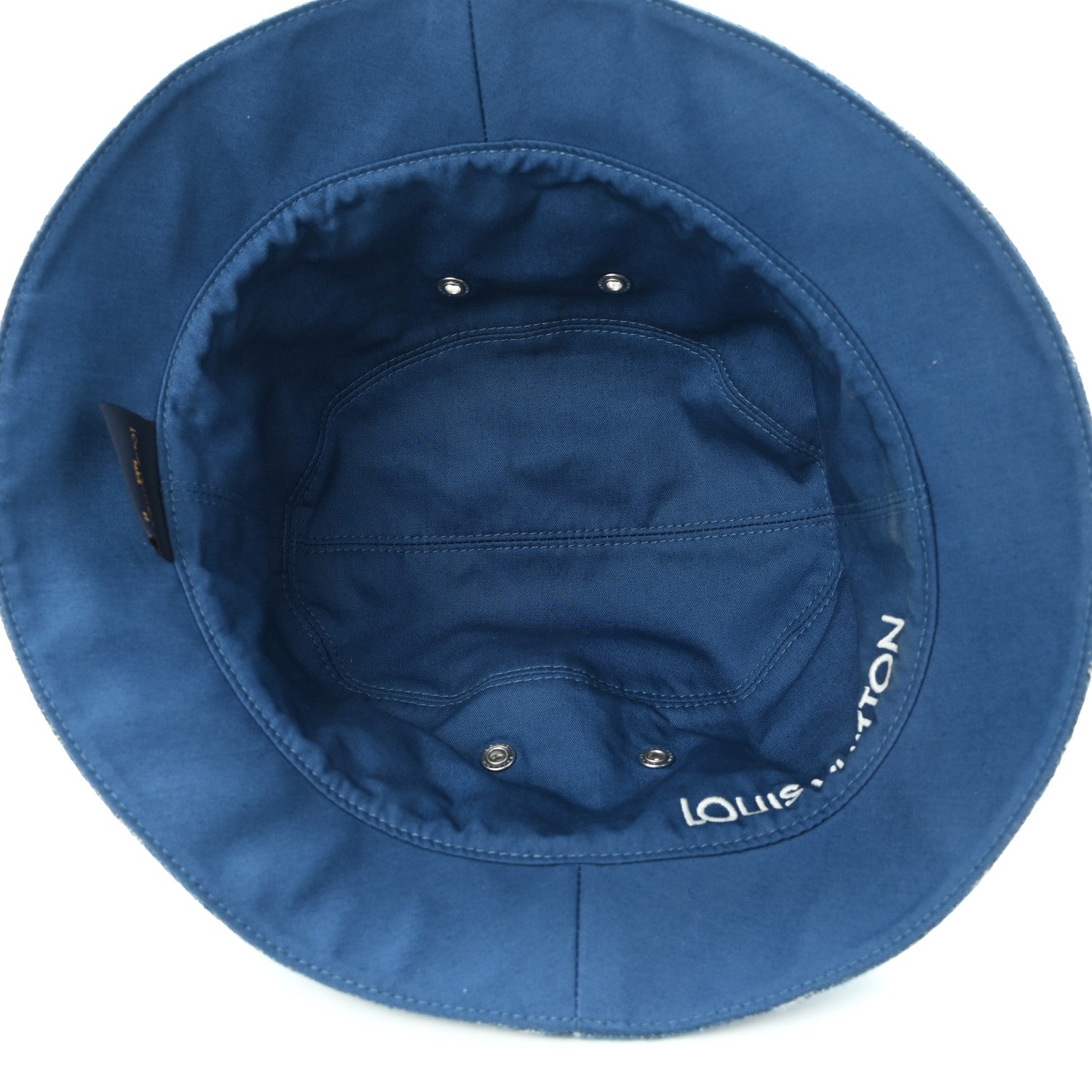 Louis Vuitton Monogram Denim Transformable Bob Bucket Hat 60 Blue 7 of 8