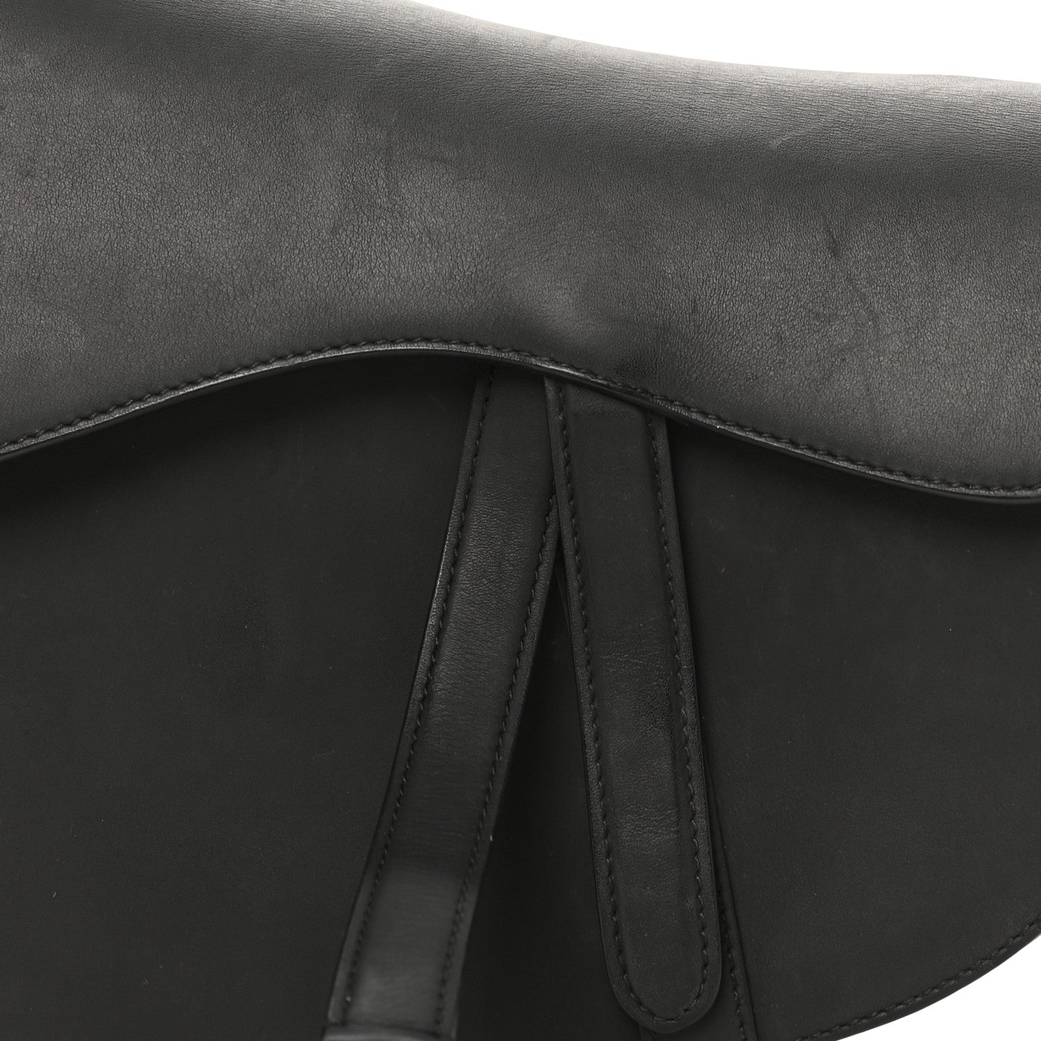 Christian Dior Ultra Matte Calfskin Saddle Bag Black 7 of 10