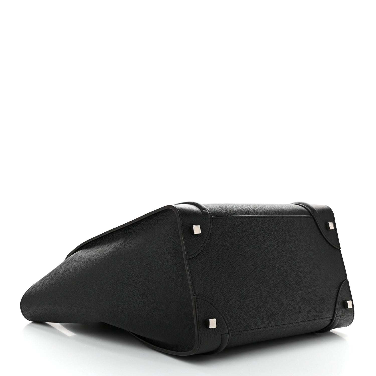 Celine Drummed Calfskin Mini Luggage Black 4 of 9