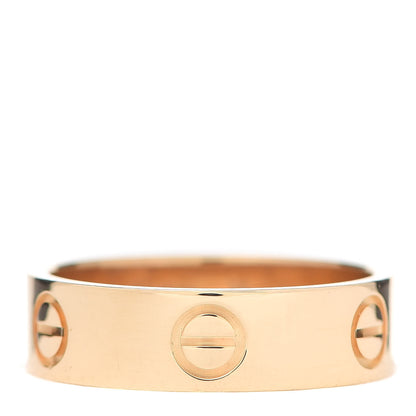 Cartier 18K Yellow Gold 5.5mm LOVE Ring 55 7.25 1 of 4