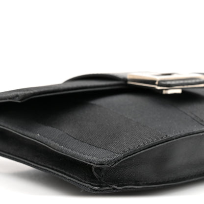Fendi Recycled Nylon Vitello Grace Light Pequin Baguette Belt Pouch Black 10 of 12