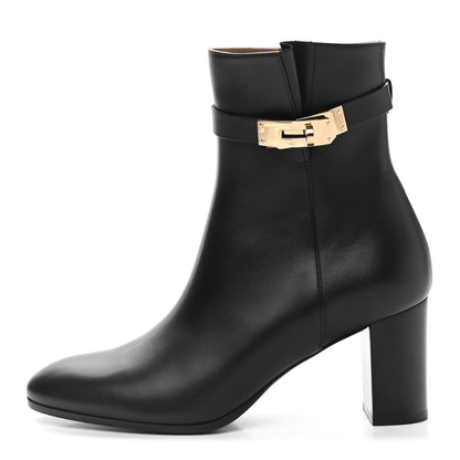Hermes Calfskin Saint Germain Ankle Boots 39 Black 1 of 12