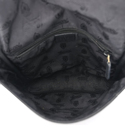 Gucci Guccissima Small Flap Messenger Bag Black 5 of 13