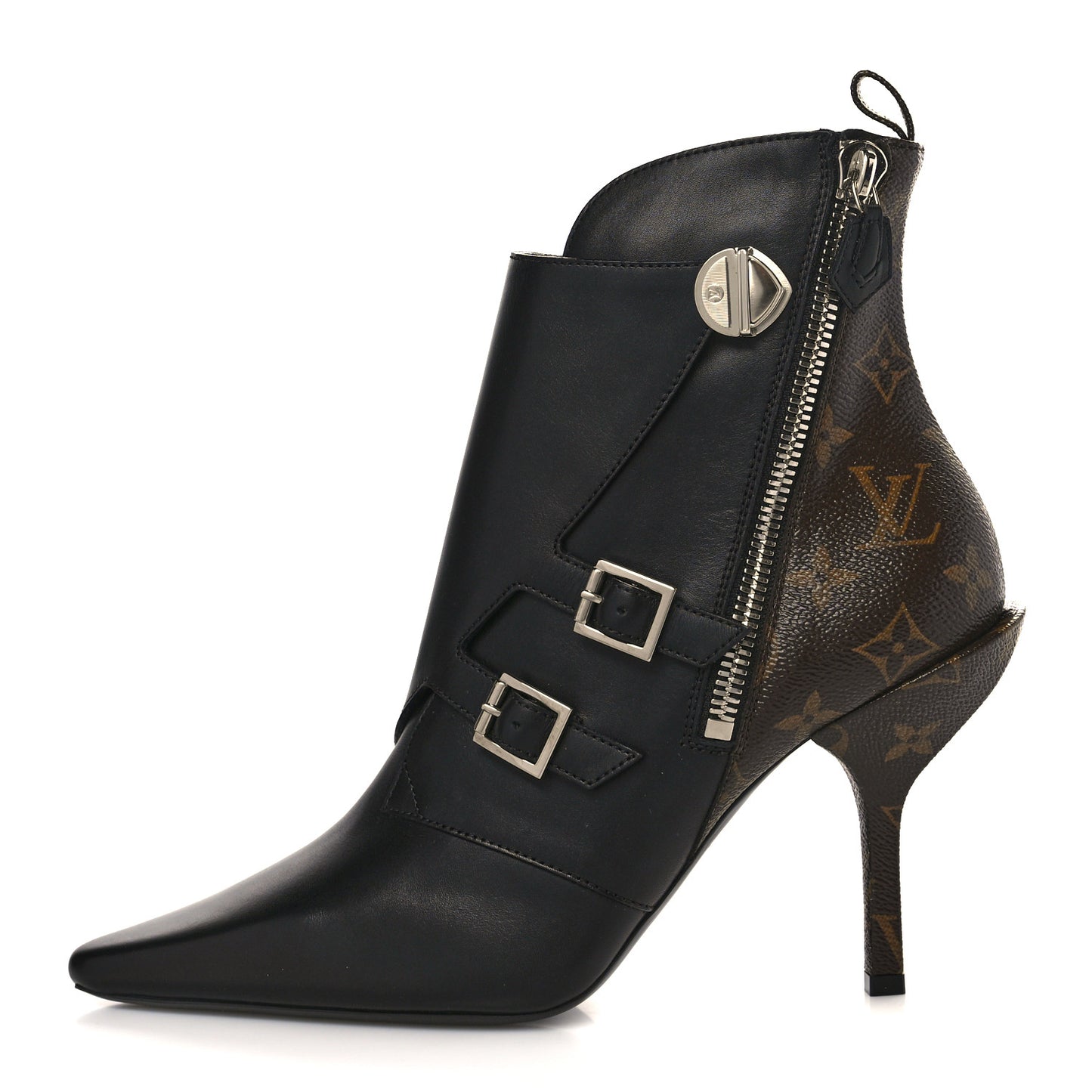 Calfskin Monogram Janet Ankle Boots 41 Black