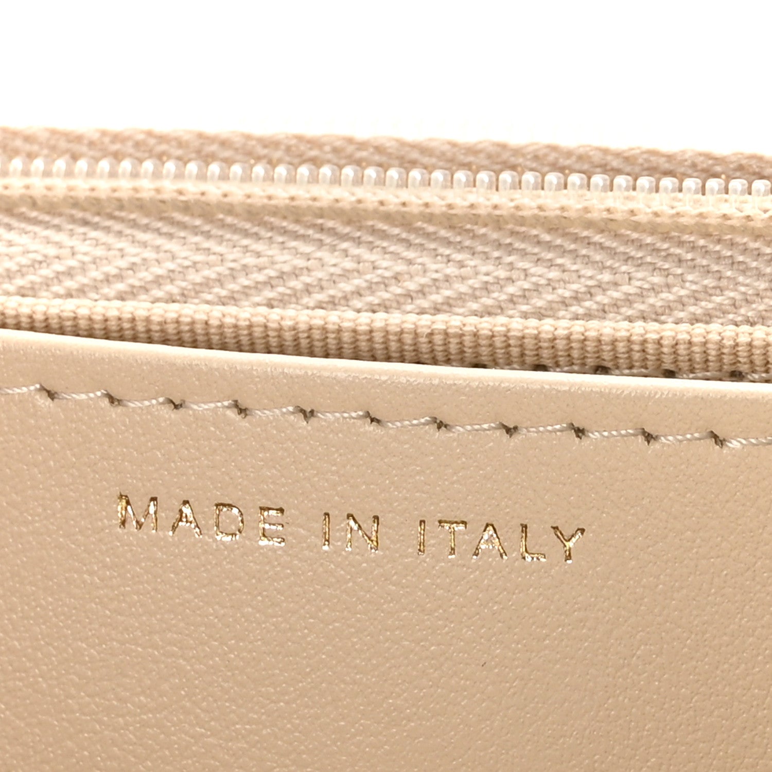 Chanel Metallic Caviar Quilted CC Crush Wallet On Chain WOC Light Gold 7 of 12