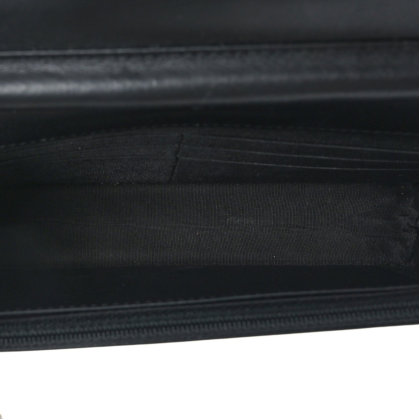 Caviar Quilted Boy Wallet On Chain WOC Black