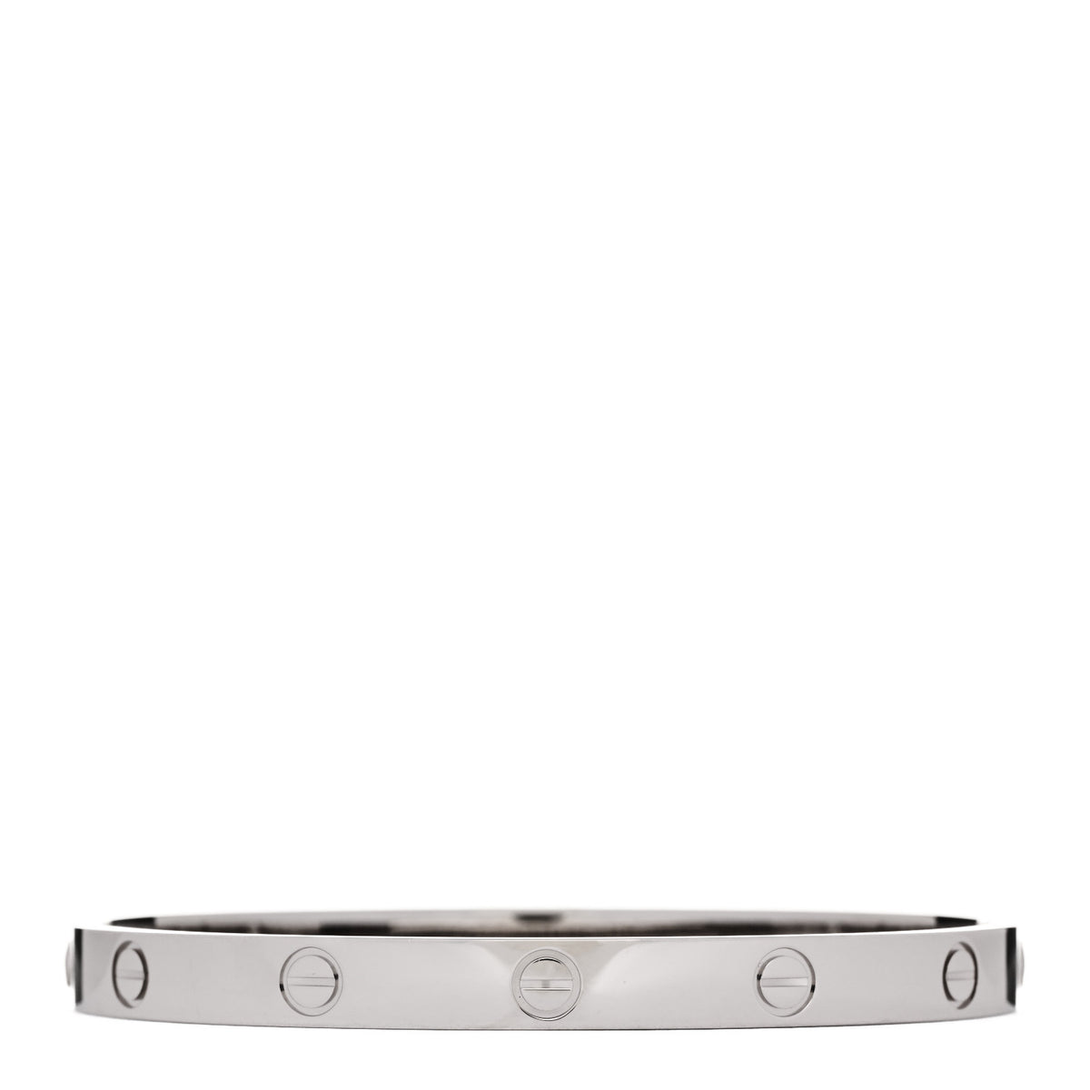Cartier 18K White Gold LOVE Bracelet 18 2 of 9