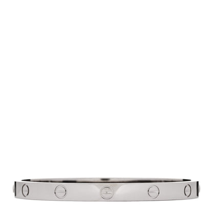 Cartier 18K White Gold LOVE Bracelet 18 2 of 9