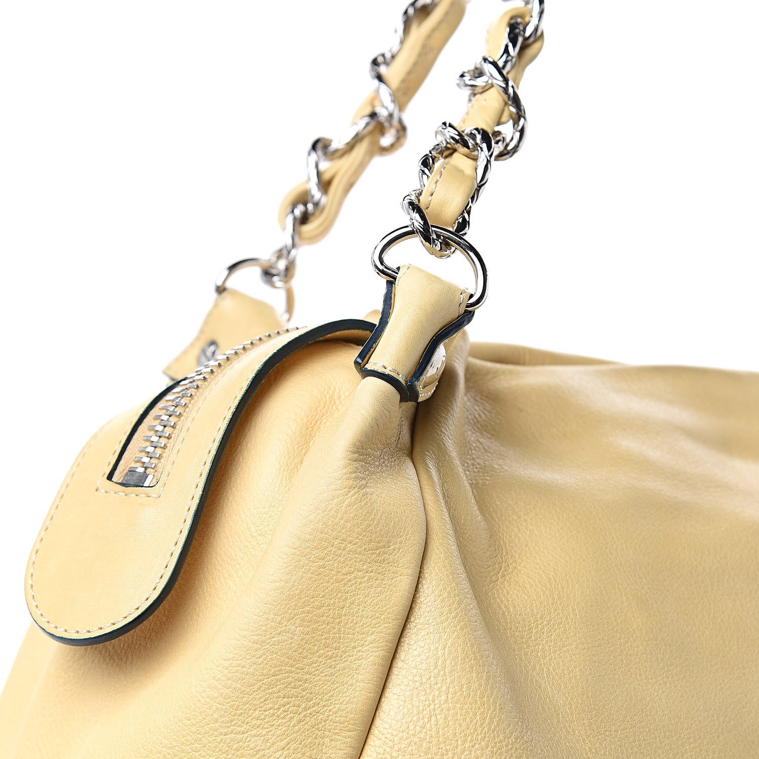 Chanel Lambskin Large Edgy Hobo Beige 11 of 16