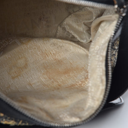 Chanel Tweed Lambskin Shoulder Bag Black 9 of 16