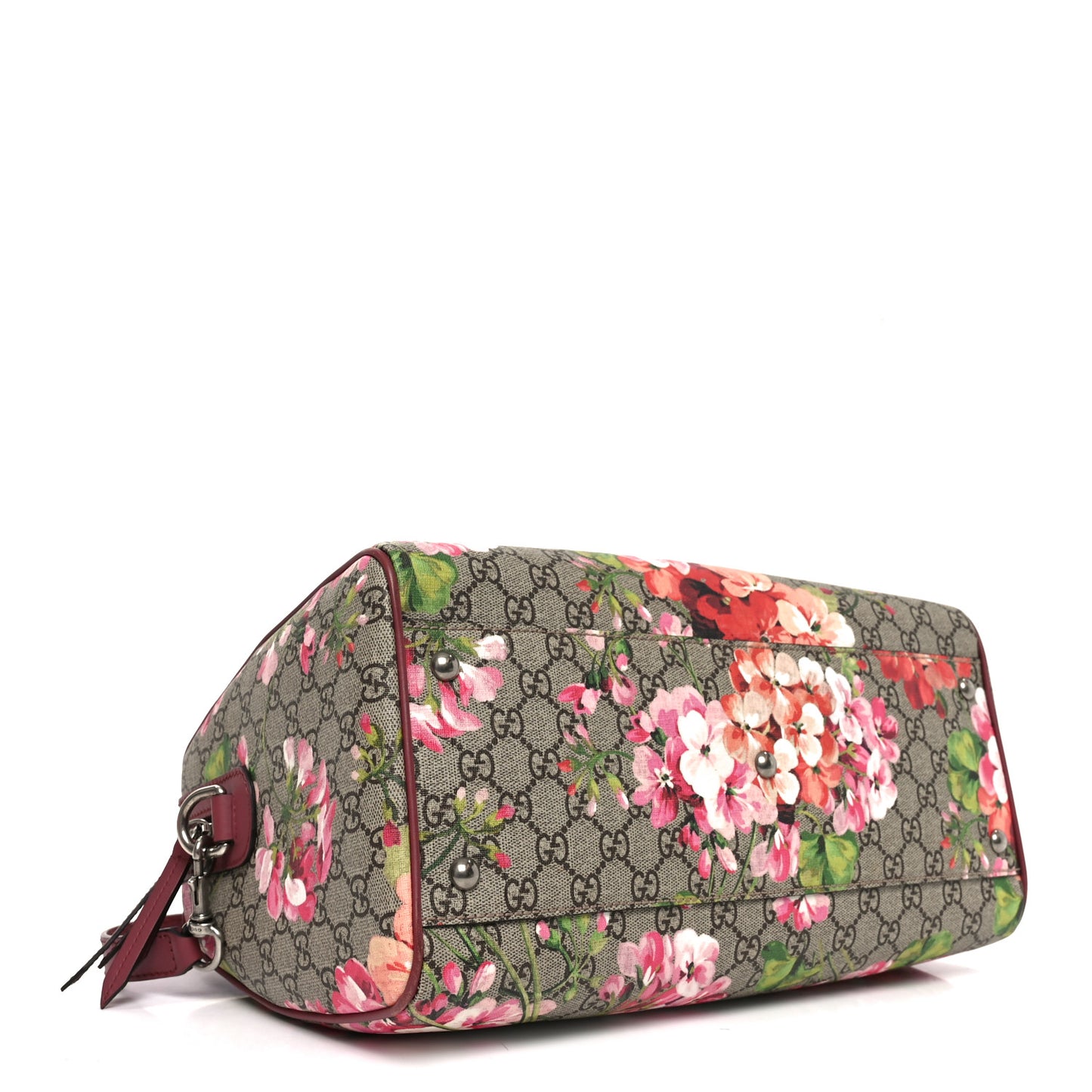 GG Supreme Monogram Blooms Medium Boston Beige Multicolor Dry Rose