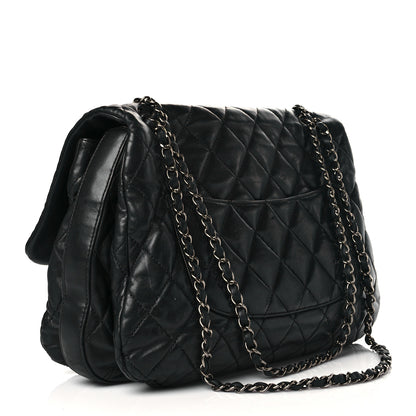 Chanel Lambskin Quilted Chanel 3 Maxi Flap Bag Black 3 of 14
