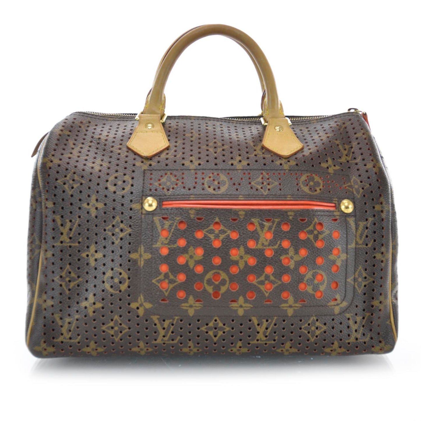 Monogram Perforated Speedy 30 Orange