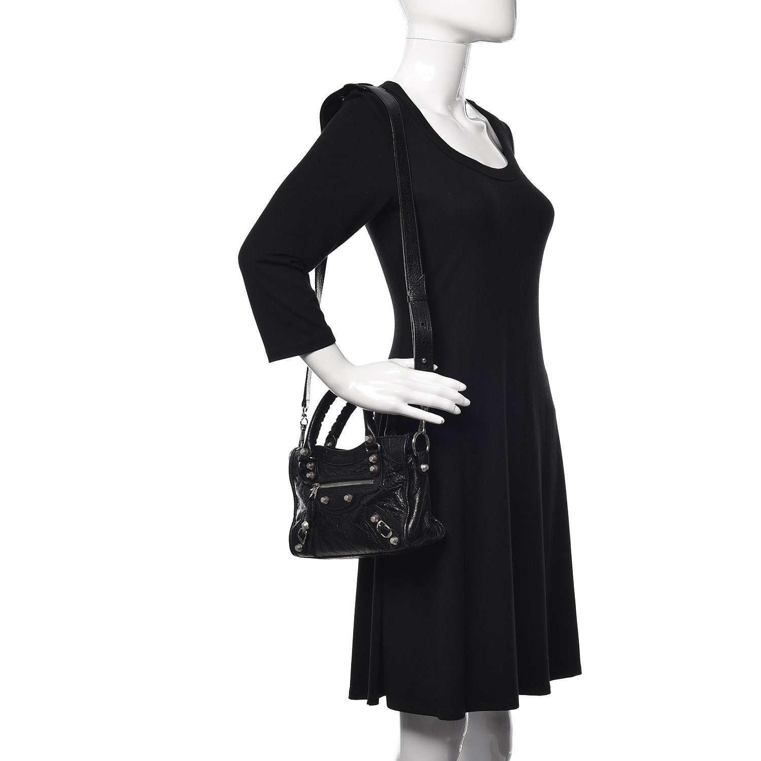 Balenciaga Agneau Giant 12 Silver Hardware Mini City Black 2 of 12