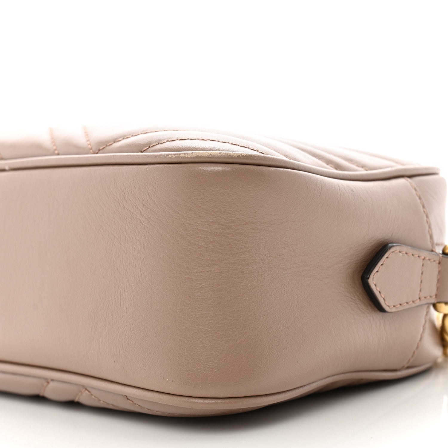 Gucci Calfskin Matelasse Small GG Marmont Chain Shoulder Bag Porcelain Rose 10 of 13