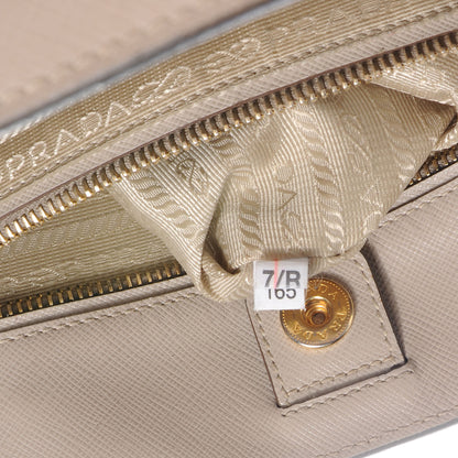 Prada Saffiano Lux Small Tote BN2438 Pomice Argilla 9 of 11
