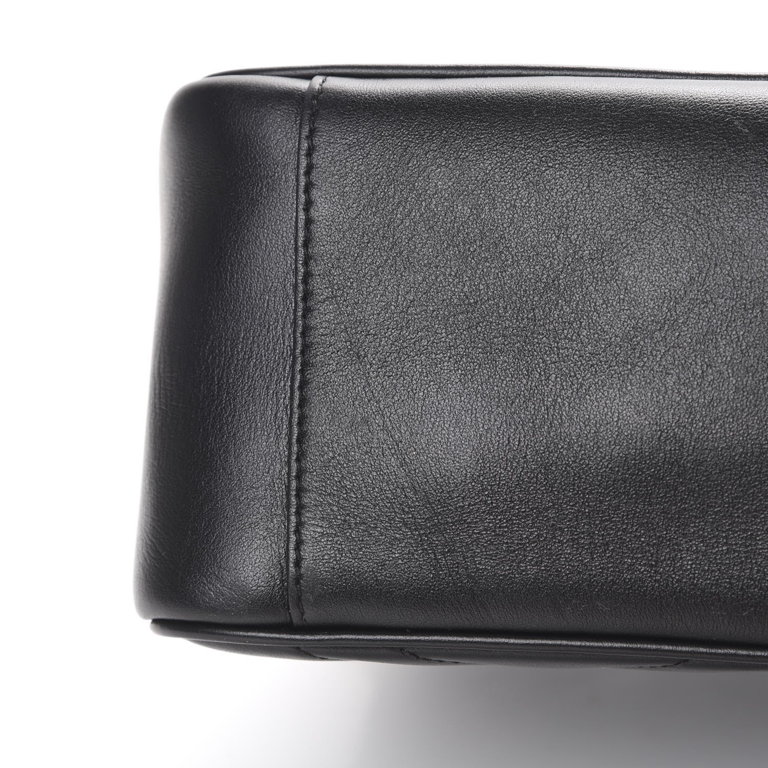 Gucci Calfskin Matelasse Small GG Marmont Top Handle Shoulder Bag Black 10 of 10