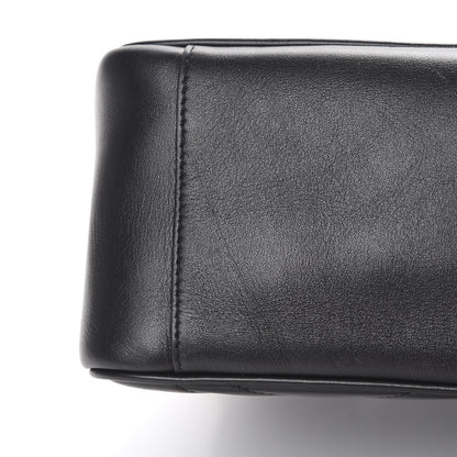 Gucci Calfskin Matelasse Small GG Marmont Top Handle Shoulder Bag Black 10 of 10