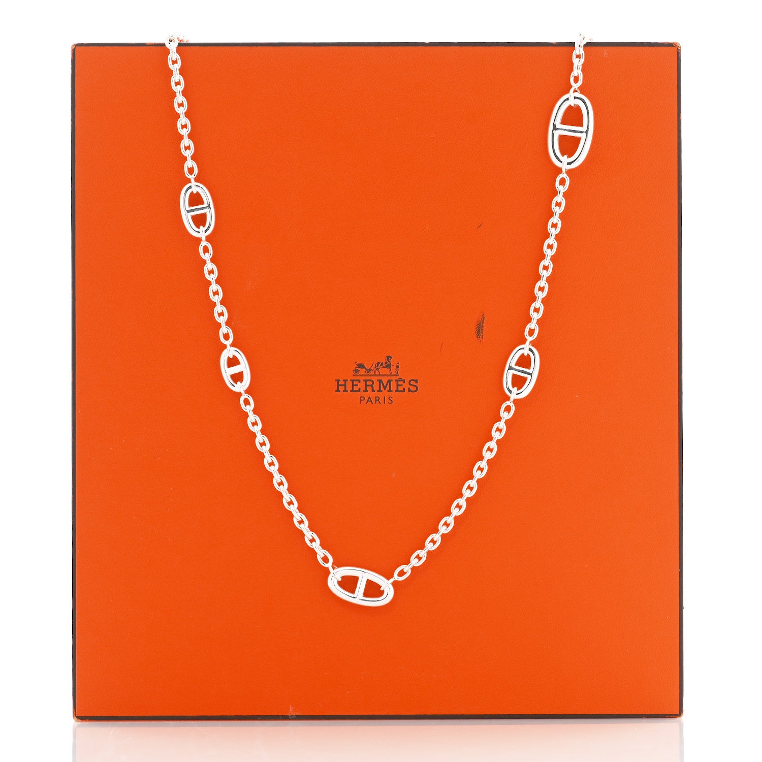 Hermes Sterling Silver Farandole Necklace 120 5 of 5