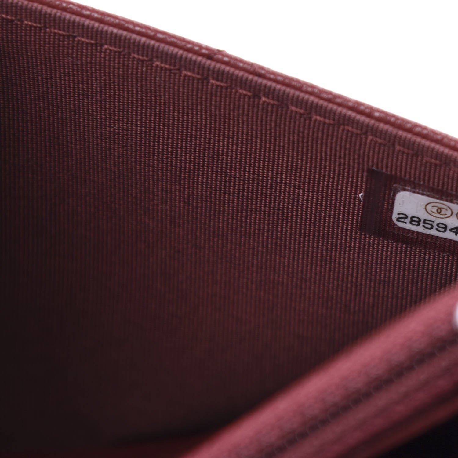 Chanel Lambskin Quilted Infinity Wallet On Chain WOC Burgundy 10 of 12