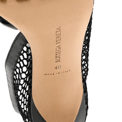 Bottega Veneta Mesh Nappa Chunky Chain Sandals 40 Black 8 of 10