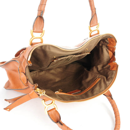 Chloe Calfskin Large Marcie Satchel Tan 5 of 8