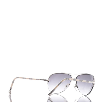 Louis Vuitton Damier Azur Petite Viola Pilote Aviator Sunglasses Z0570U 4 of 8