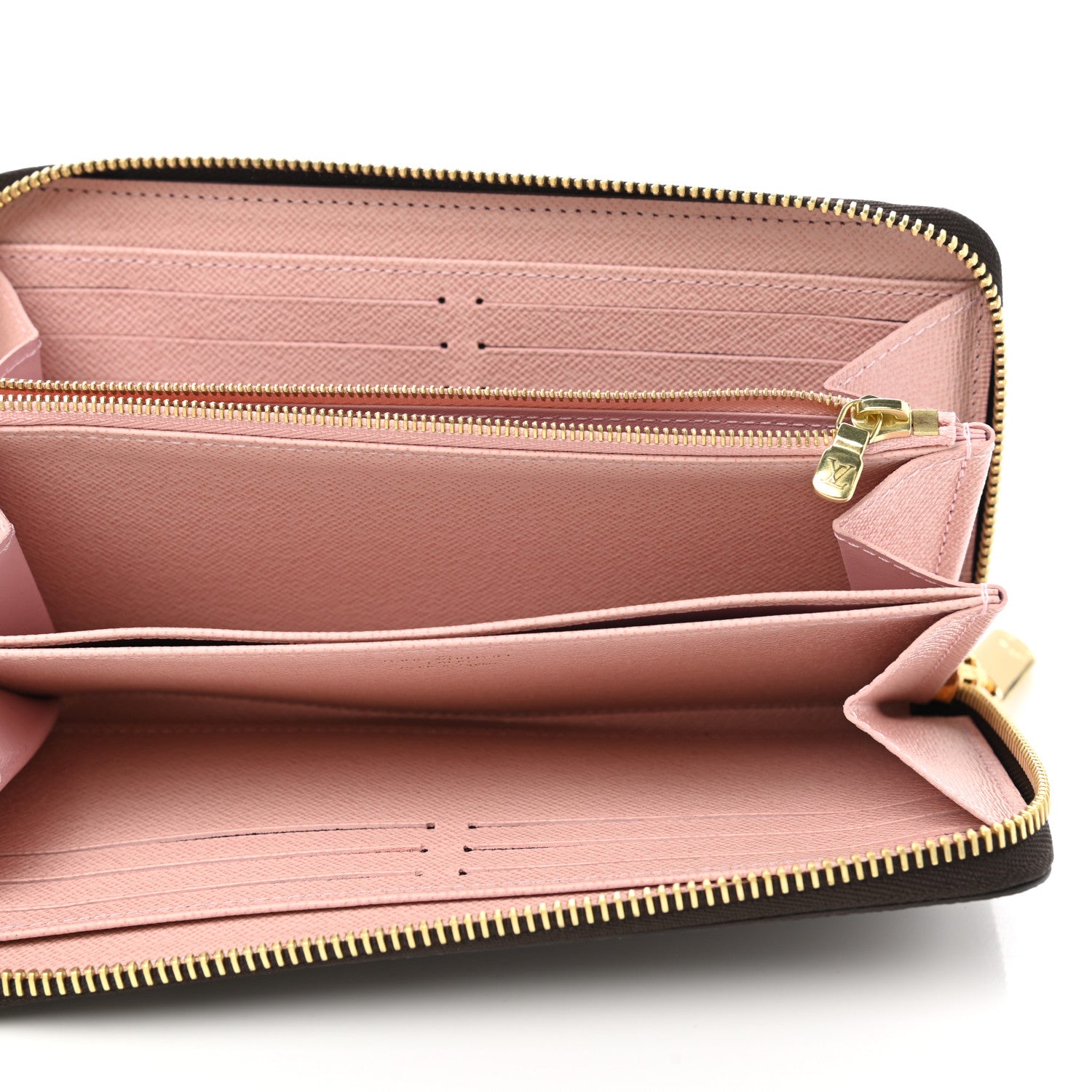 Louis Vuitton Damier Ebene Zippy Wallet Rose Ballerine 5 of 7