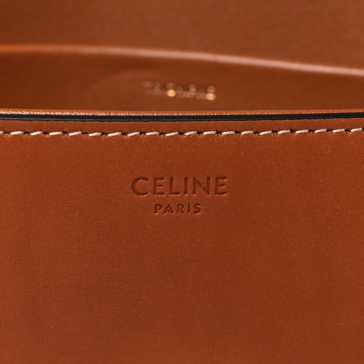 Celine Natural Calfskin Triomphe Shoulder Bag Tan 6 of 10