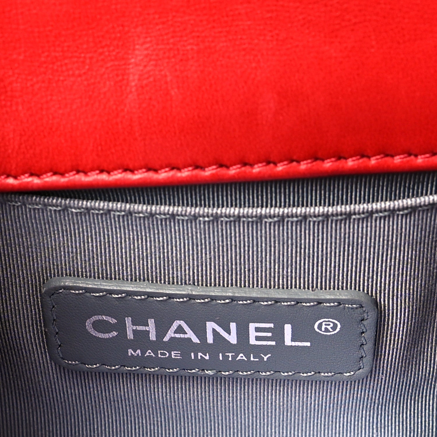Chanel Galuchat Stingray Small Boy Flap Red 8 of 13
