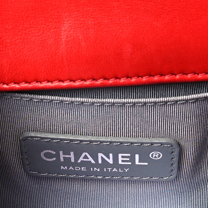 Chanel Galuchat Stingray Small Boy Flap Red 8 of 13