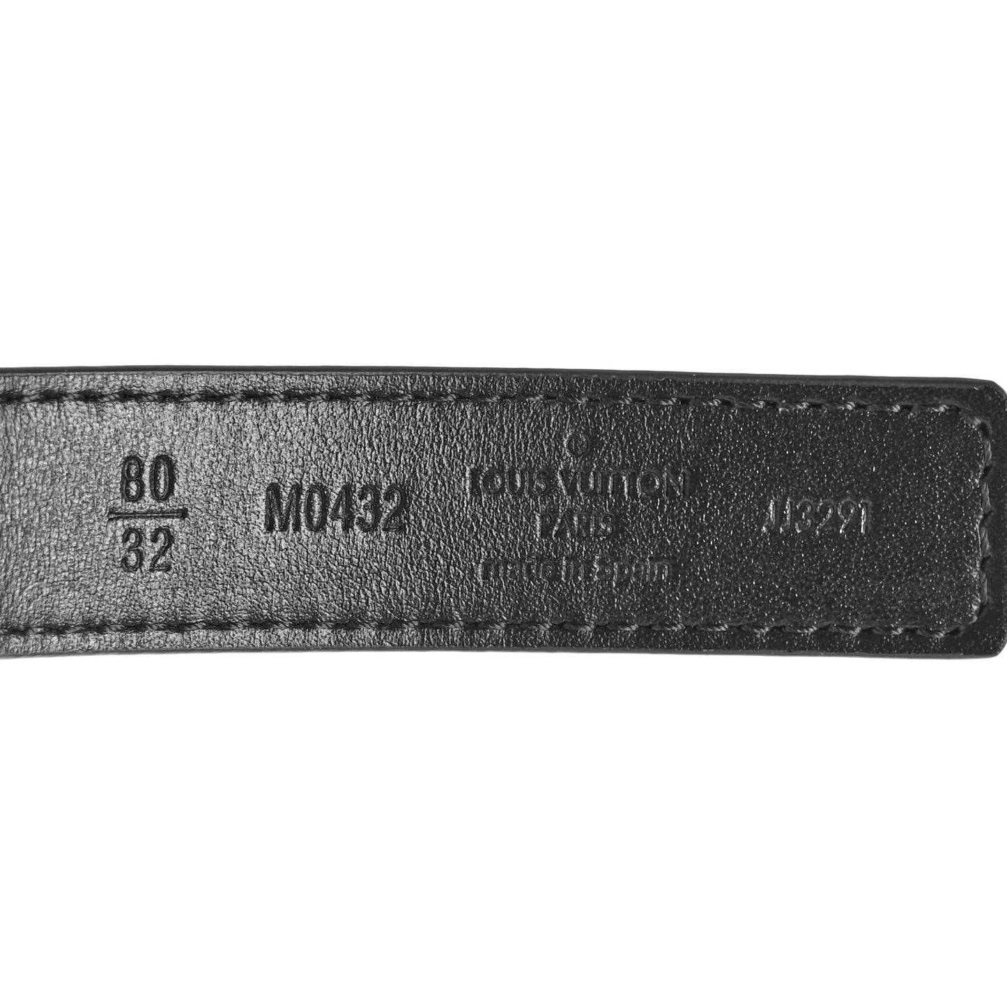 Monogram 20mm Initiales Belt 80 32 Black