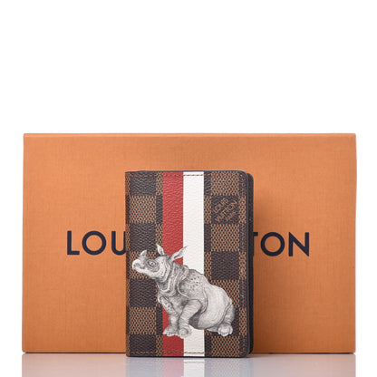 Louis Vuitton Savane Damier Ebene Rhinoceros Pocket Organizer 8 of 8