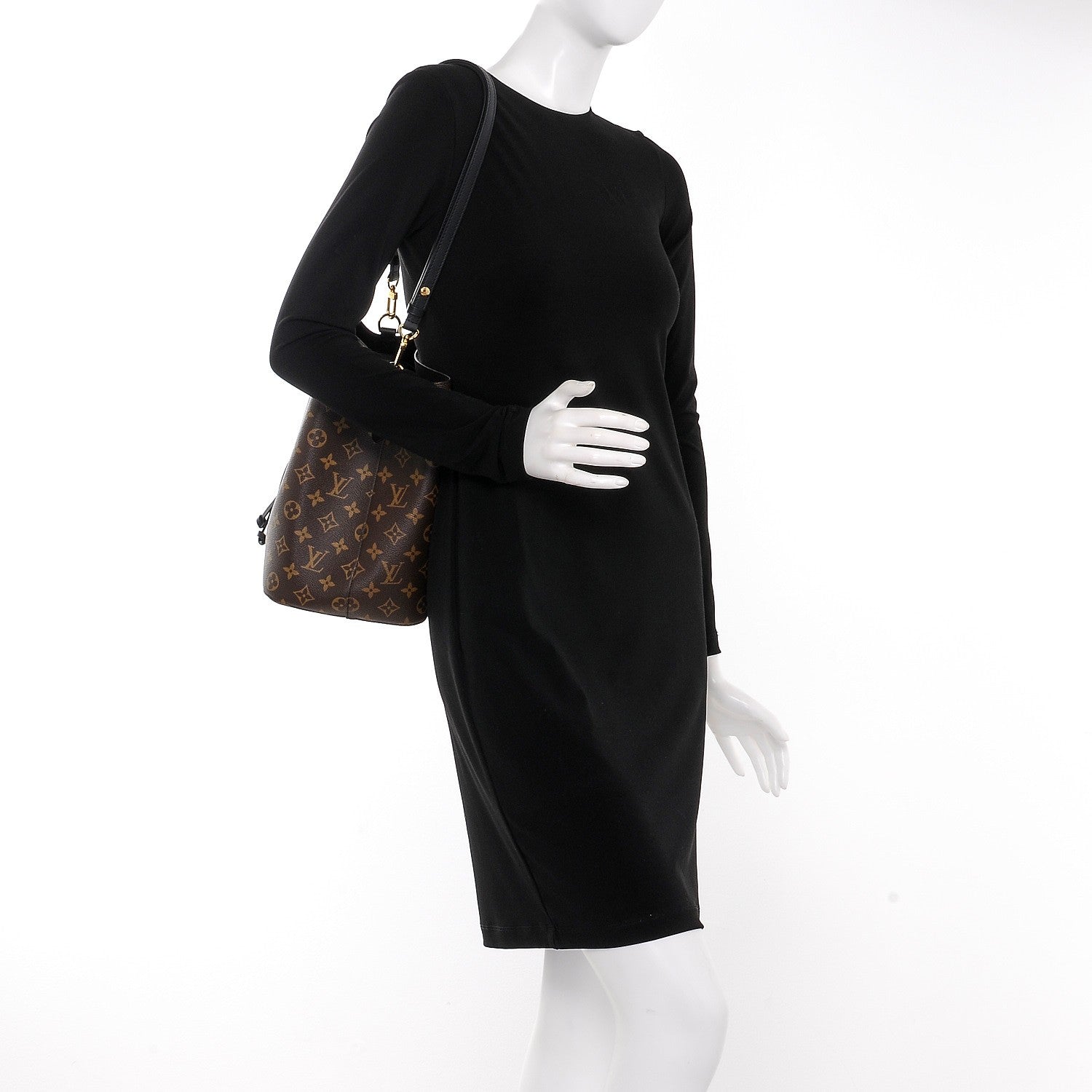 Louis Vuitton Monogram Neonoe MM Black 2 of 7