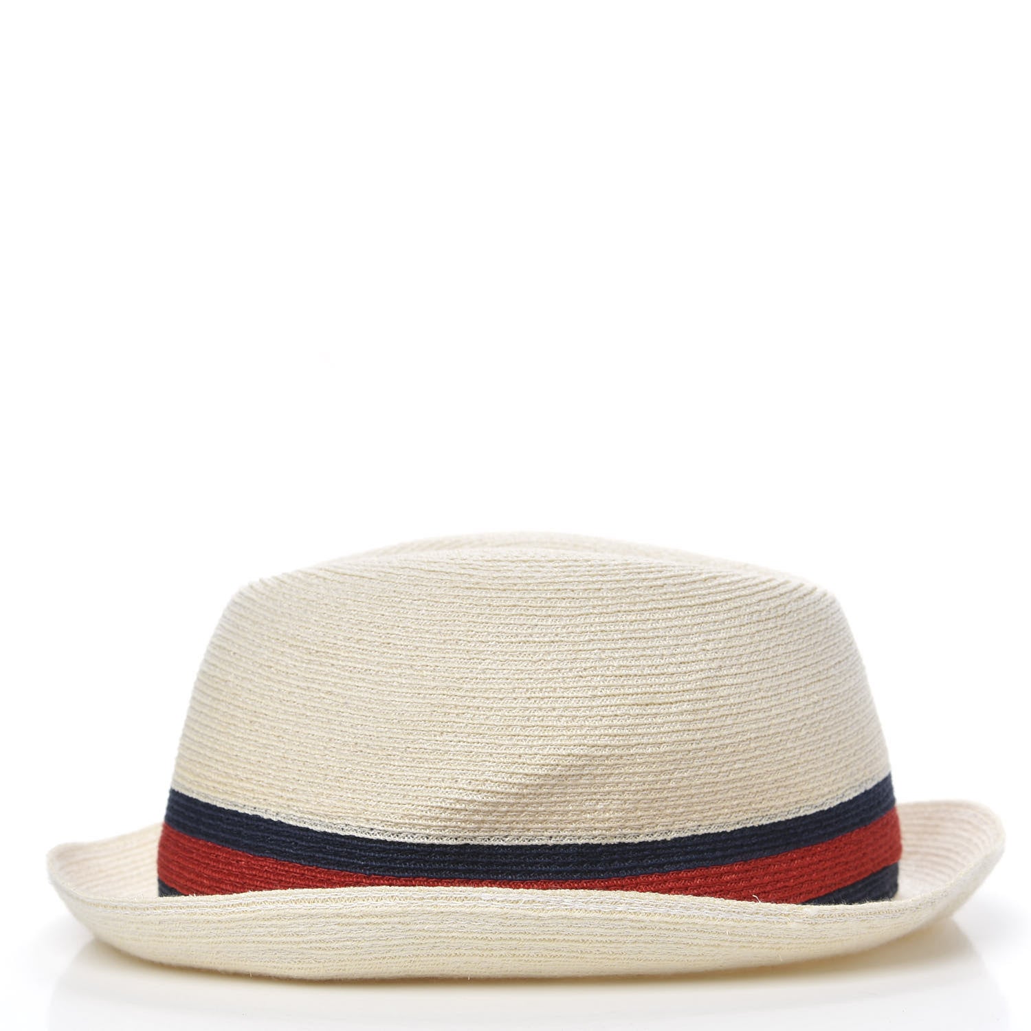 Gucci Abaca Straw Web Fedora Hat L 2 of 6