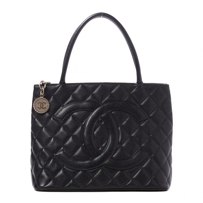 Chanel Caviar Quilted Medallion Tote Black 1 of 9