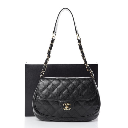 Chanel Caviar Quilted Flap Shoulder Bag Black 14 of 14